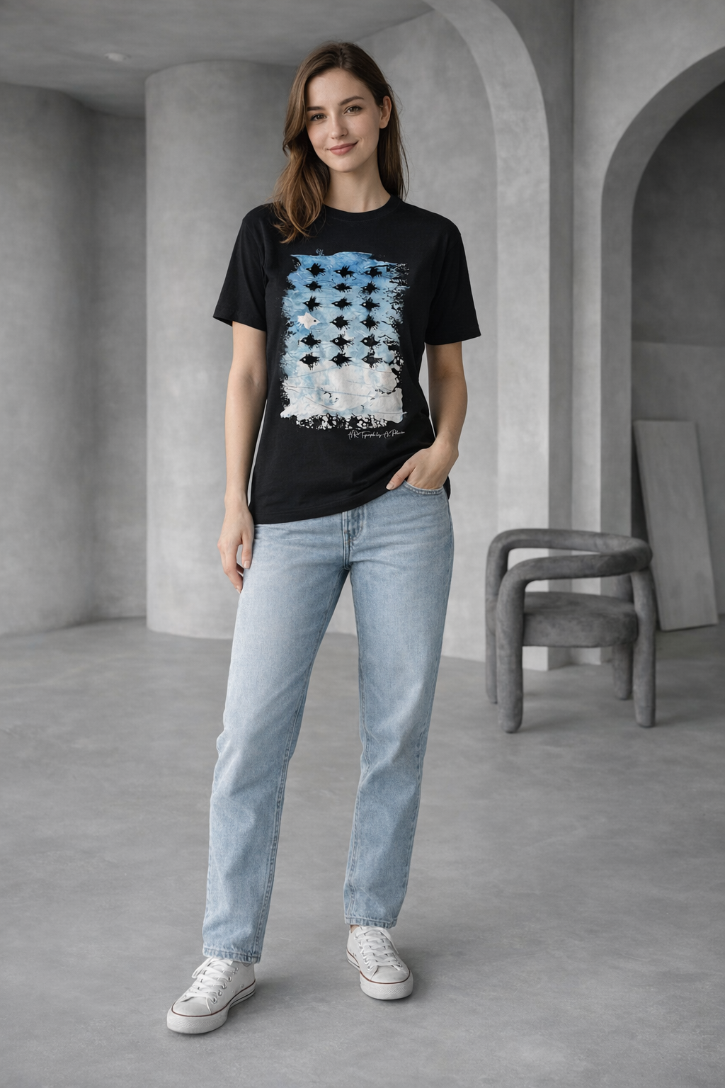 Jezelf zijn — Het kraaien-T-shirt