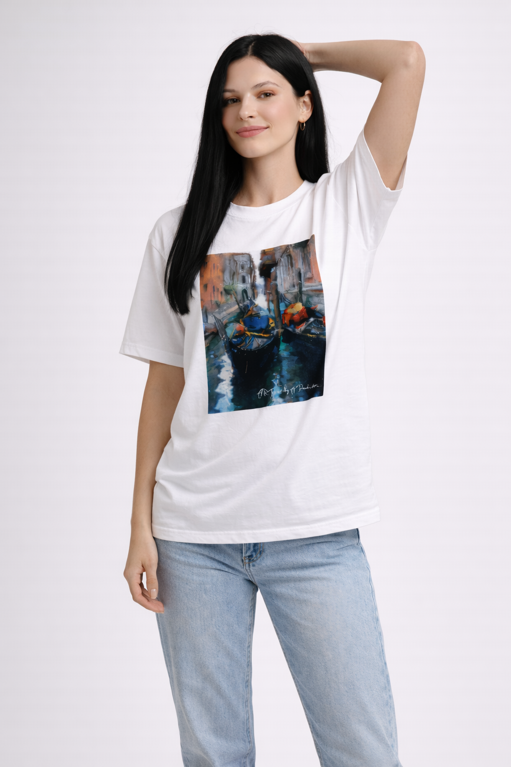 Venetian motif T-Shirt White