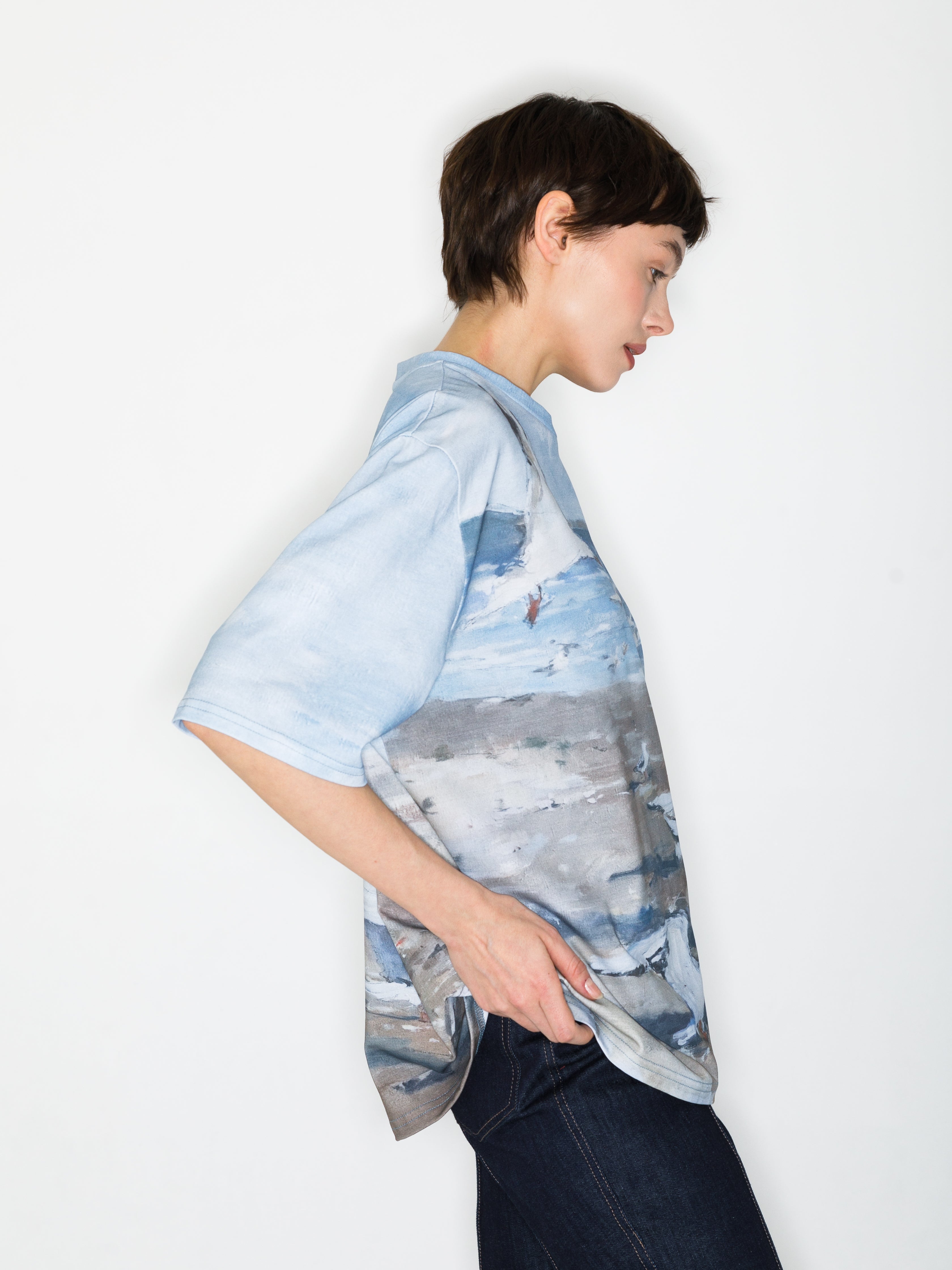 Beach with seagulls All-over print T-Shirt