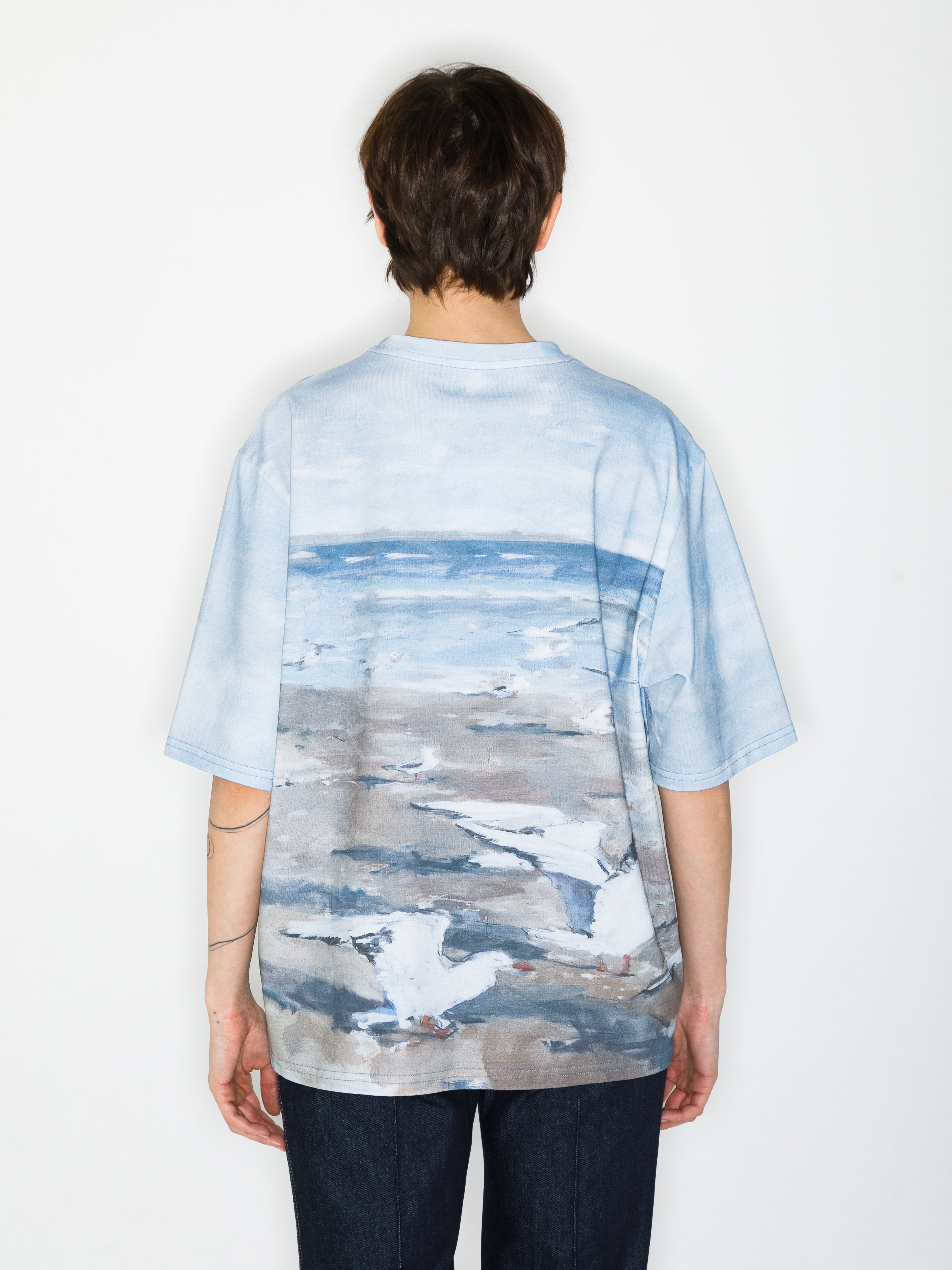 Beach with seagulls All-over print T-Shirt