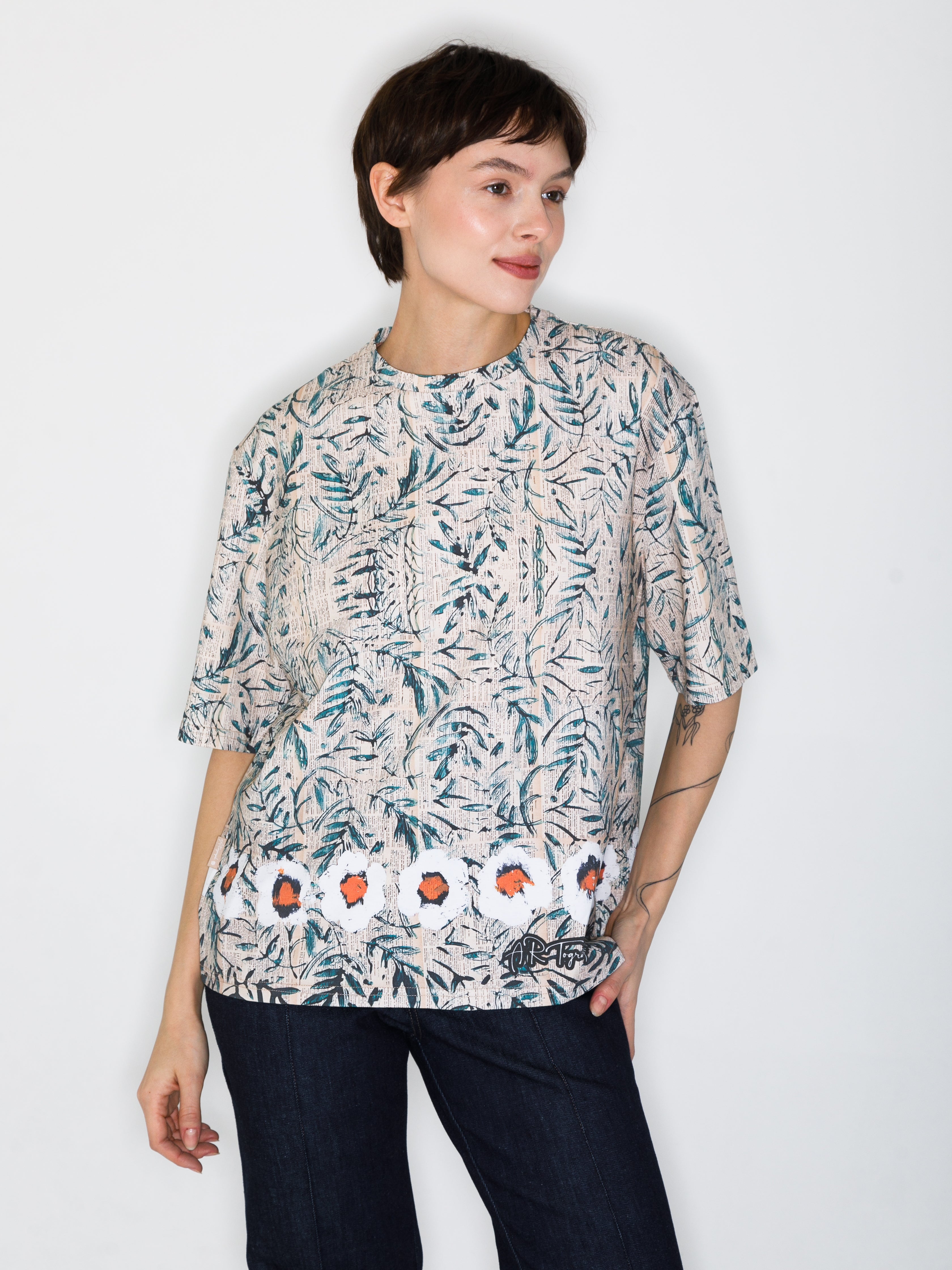 Book flowers All-over print T-Shirt