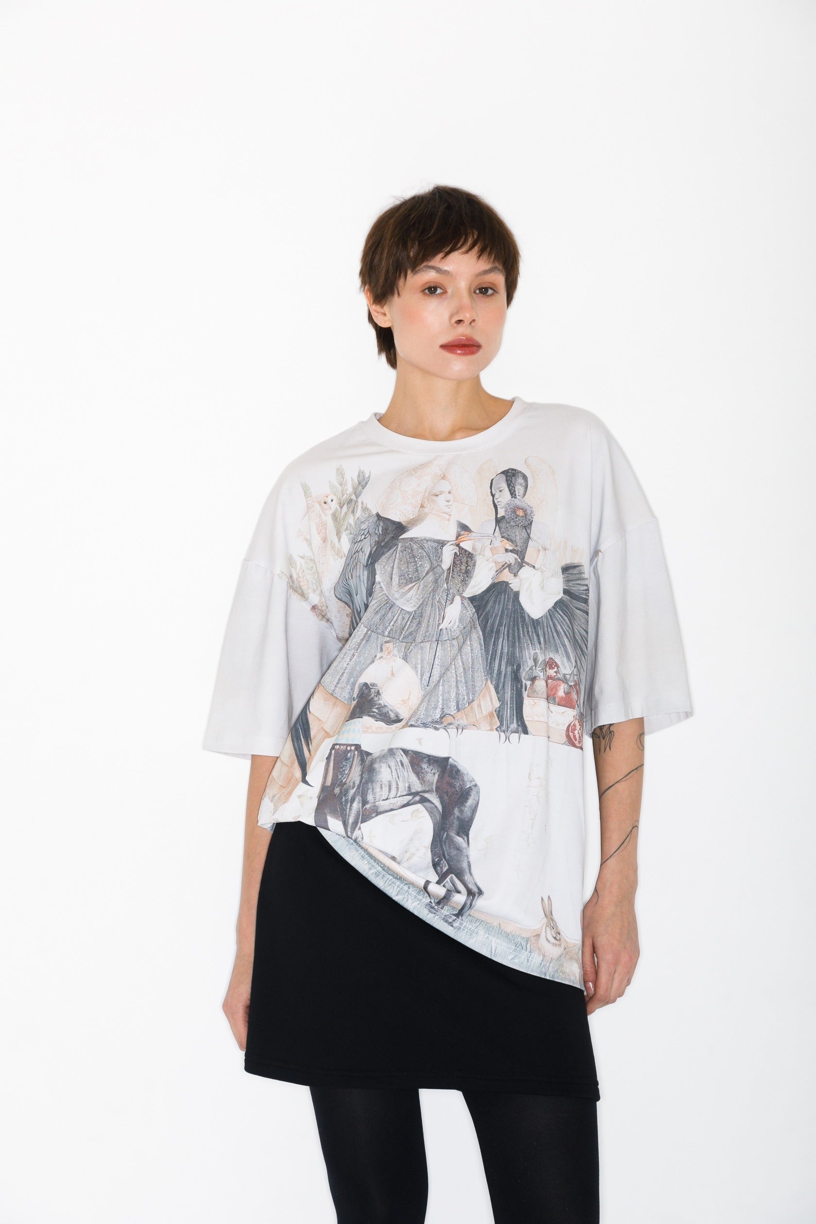 Parks T-shirt met all-over print