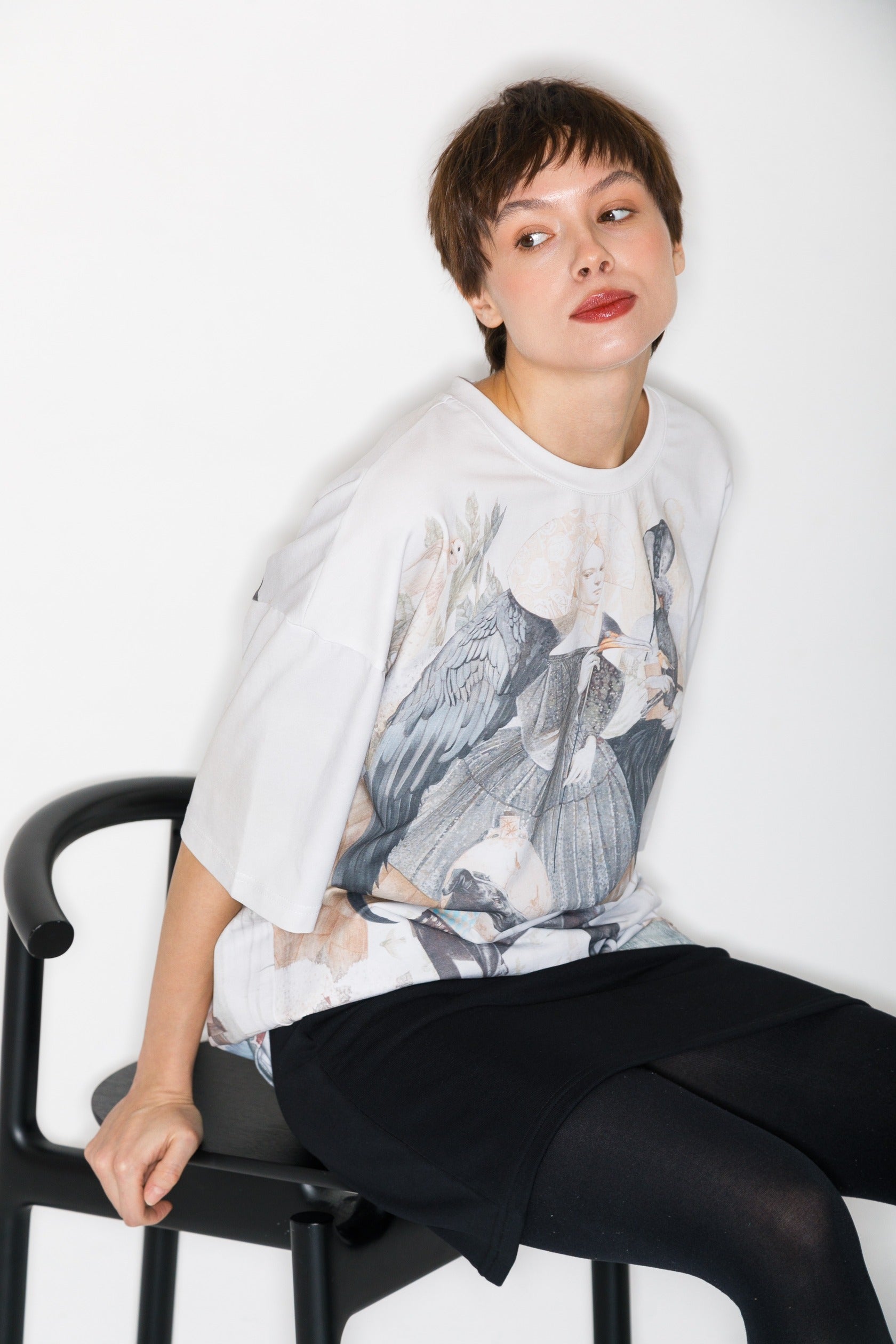 Parks T-shirt met all-over print