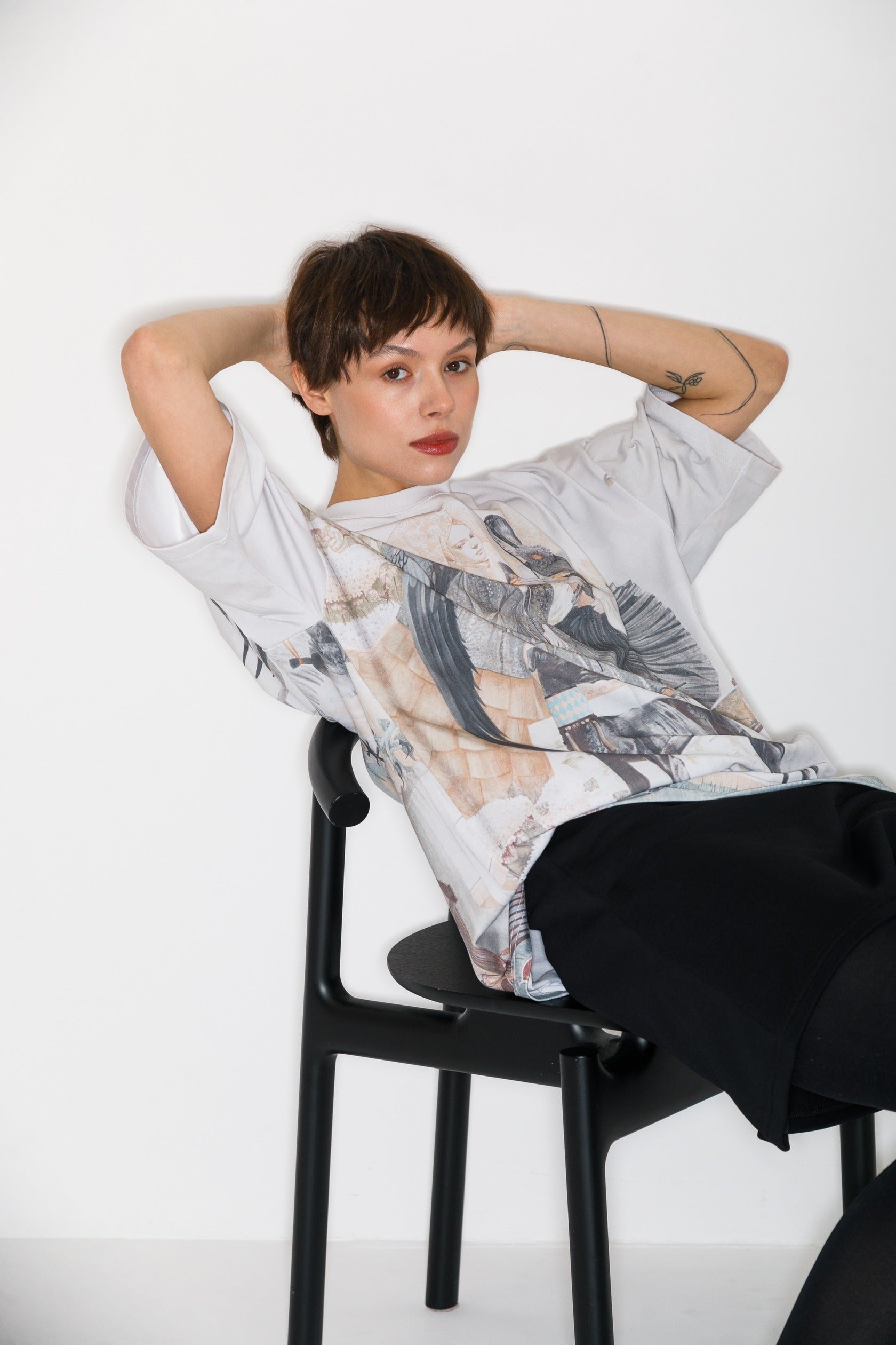 Parks T-shirt met all-over print