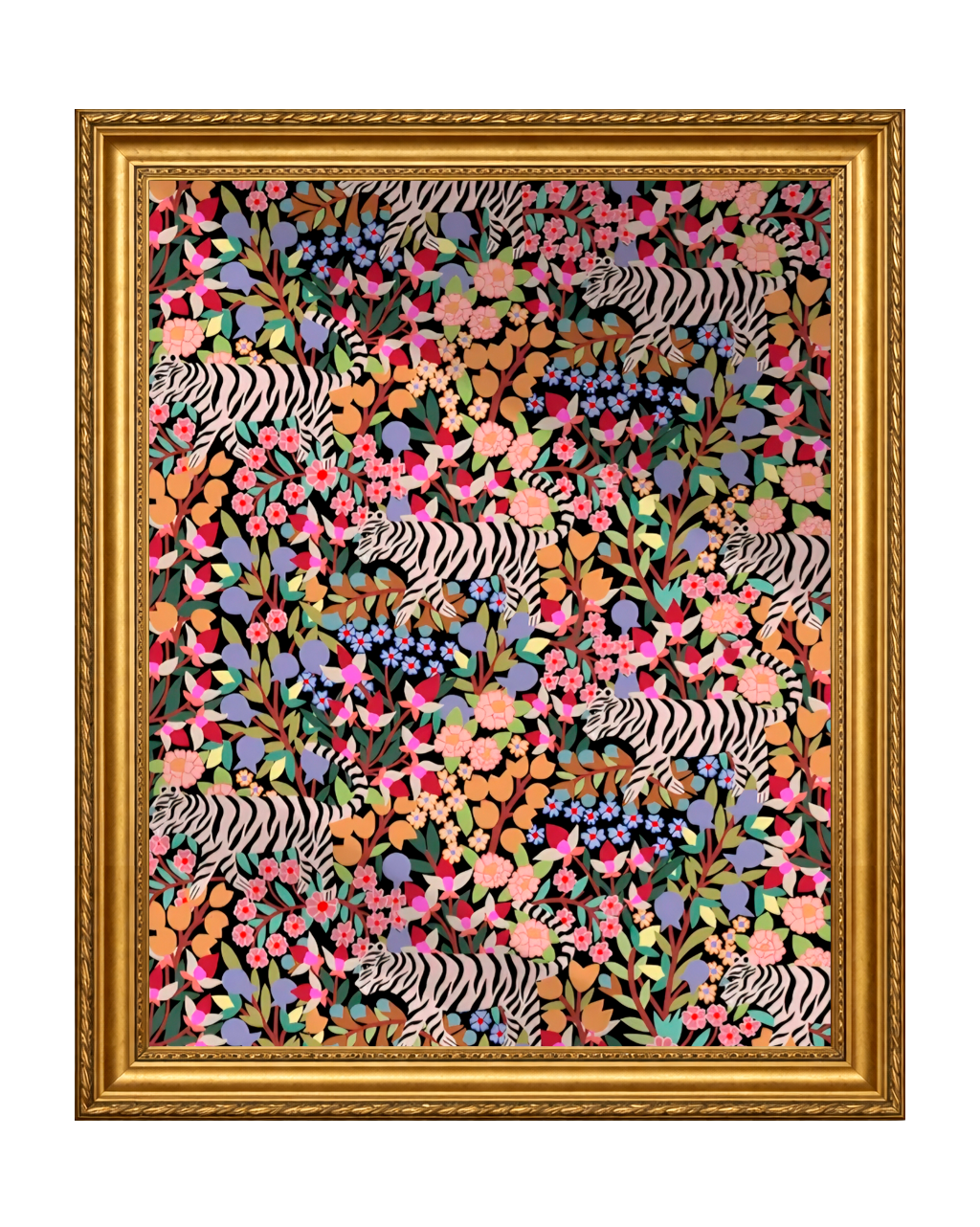 Tiger pattern All-over print T-Shirt